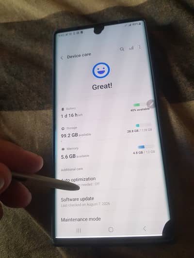 Samsung  Note 20 Ultra read add