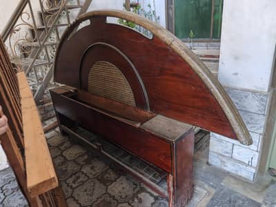 Wooden king-sized Double Bed (urgently selling)