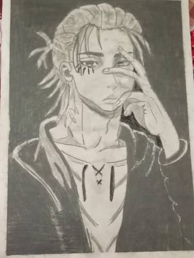 Eren Yeager Anime Graphite Sketch – Original Handmade Artwork