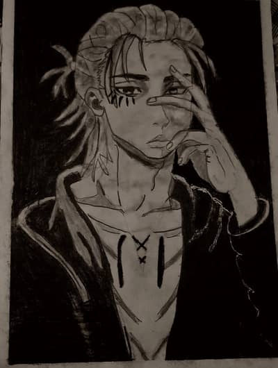 Eren Yeager Anime Graphite Sketch – Original Handmade Artwork