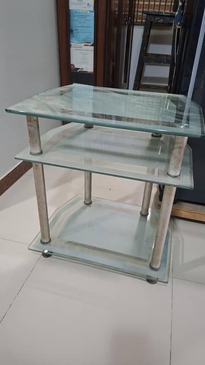 Glass TV Trolly