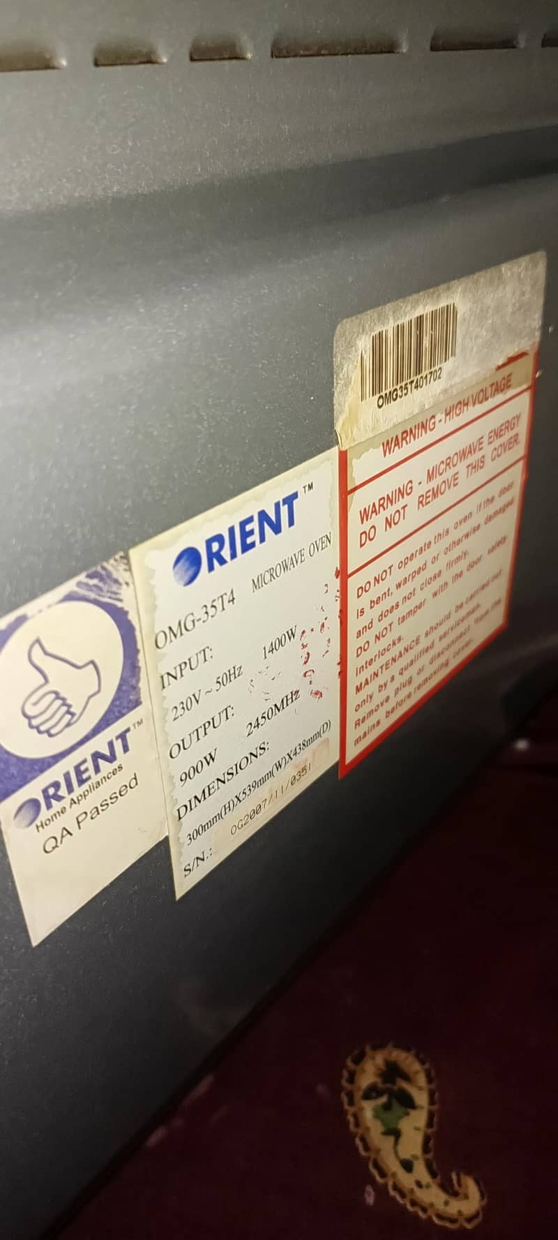orient microwave 4
