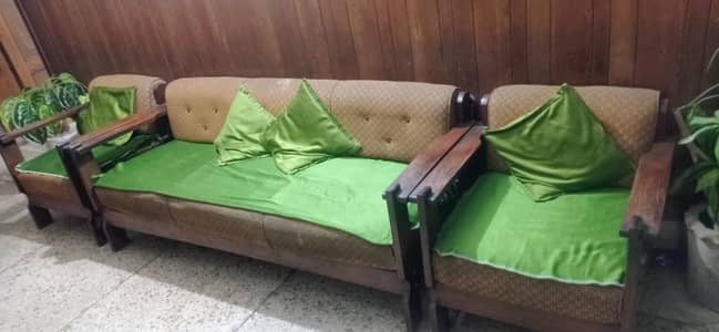 5 seater sheesham wood sofa