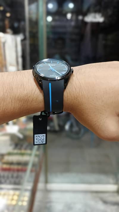 KWC Men’s Stylish Black & Blue Watch – Brand New