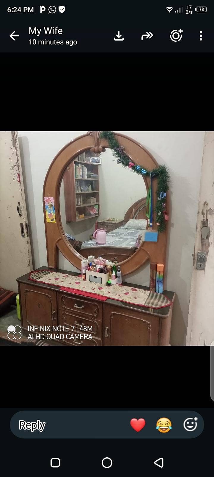 BED SET AND DRESSING TABLE 7