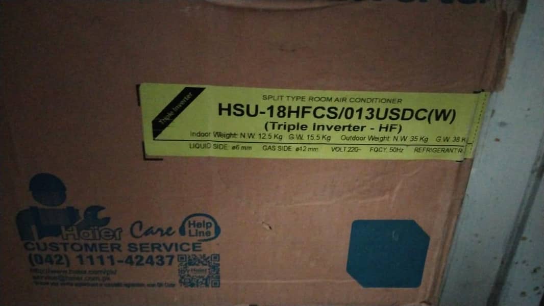 Haier Split Ac 1.5 ton 1