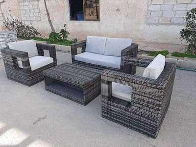 4 Seater Roop Set/Rattan sofa set/L-Shape/Outdoor Chairs/Lawn set