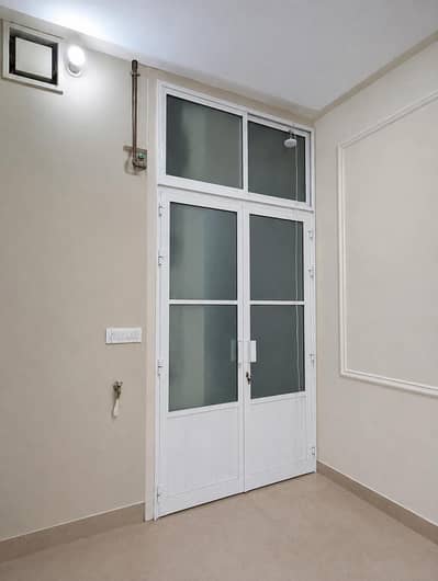 Aluminum door with locks
