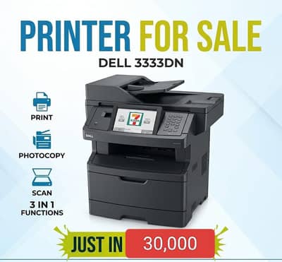 Dell 3333dn Printer (3 in 1)