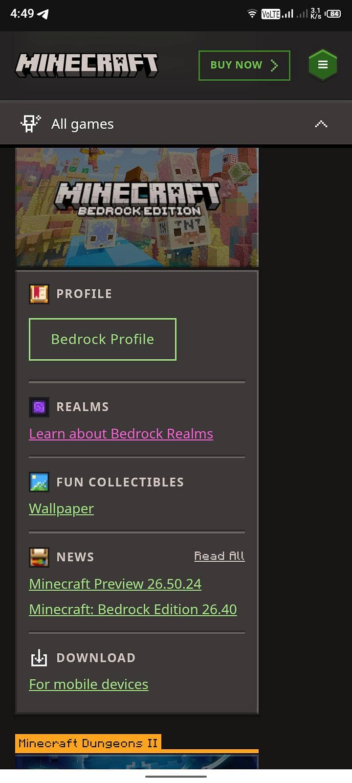 Minecraft Bedrock / Java Redeem Code 1
