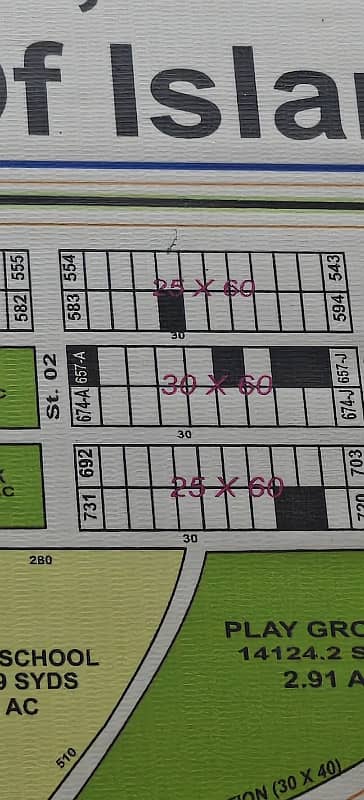 I14/3  Plot No 550 Size 25*60 Main Service Road Best Location For Construction With Extra Land Possession Letter Available  Level D 154lac