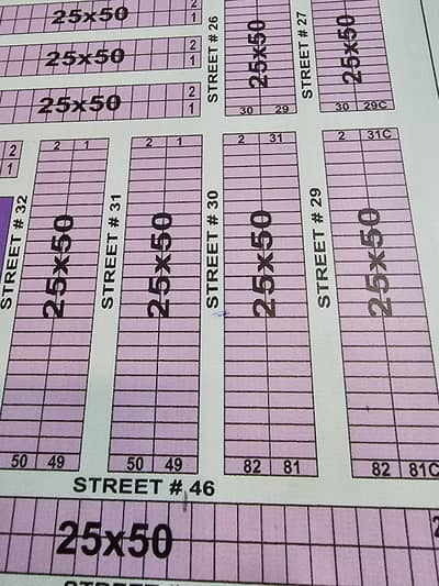 I15/3 Plot . 60 Street 30 Size 25*50 Position Letter Available Demand 85lac