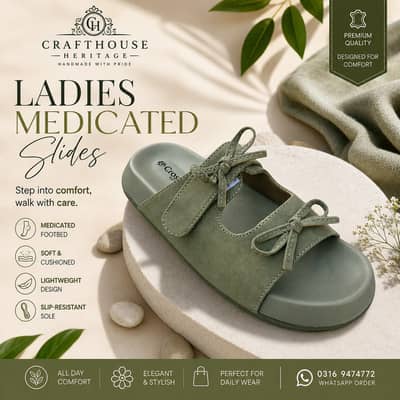 Premium Branded Women Slippers-Stylish, Comfortable & Elegant Footwear