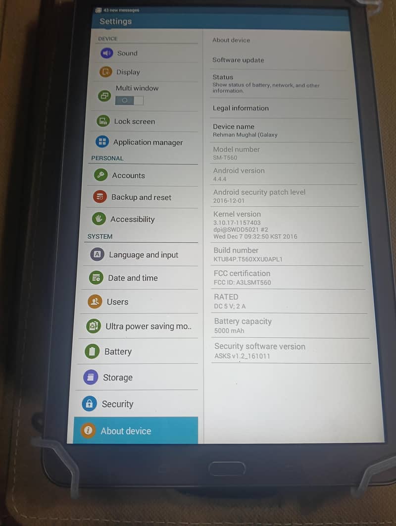 SAMSUNG' TAB E 2