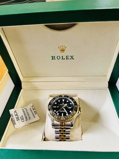 Rolex GMT-Master II – Yellow ROLESOR | Jubilee chain |Swiss Imported