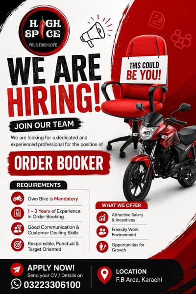 job opportunity position " order Booker"