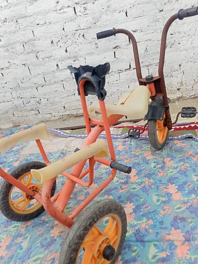kids 3 wheel tricycle with push handle use