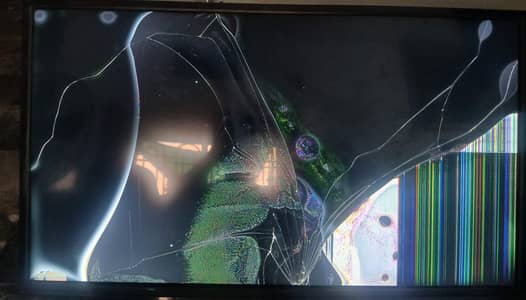 damage android led tv 40 inch for sale