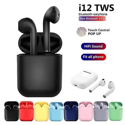 i12 TWS Wireless Earbuds | Bluetooth Earphones