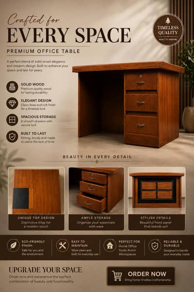 Premium Wooden Office Table