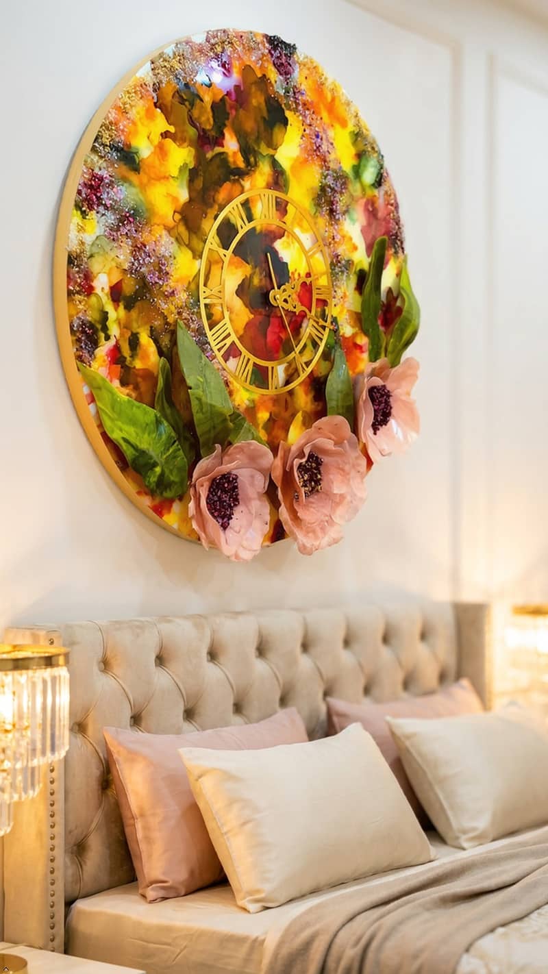 Resin wall clock 4