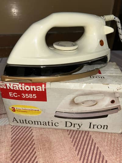 National automatic dry iron brand new condition for sale.