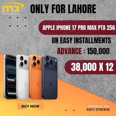 Apple iPhone 17 Pro Max Pta On Installment
