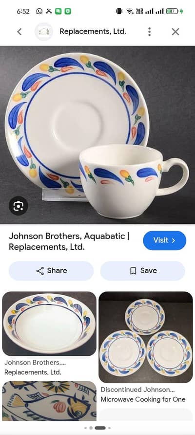 Johnson and brothers dinner set