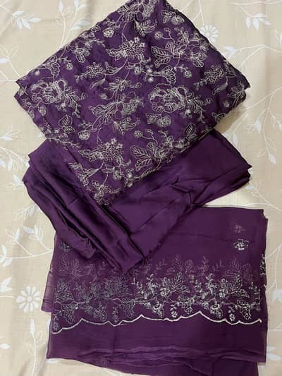 Three piece original raw silk suit for sale