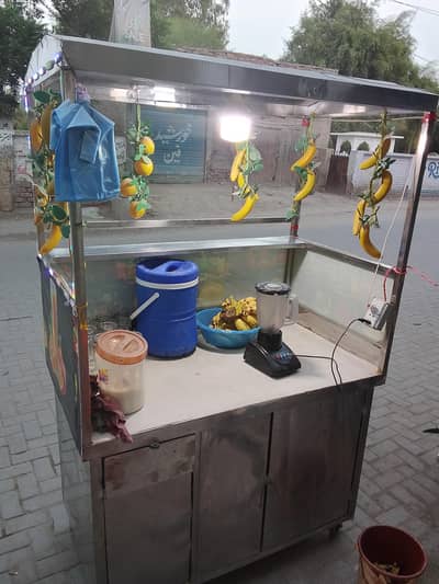 juice counter for sale Steel new Condition with lighting