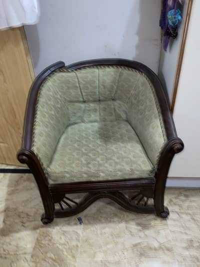 Wooden sofa set