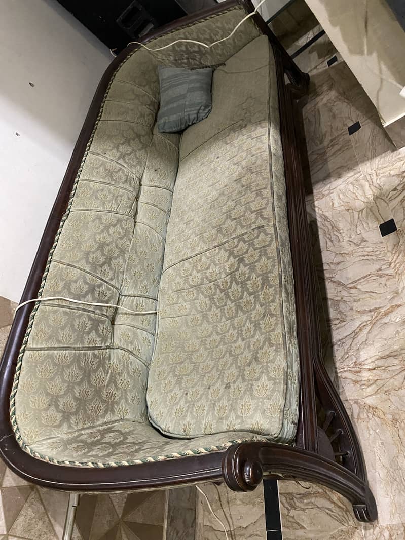 Wooden sofa set 4