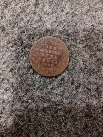 one quarter Anna India 1897