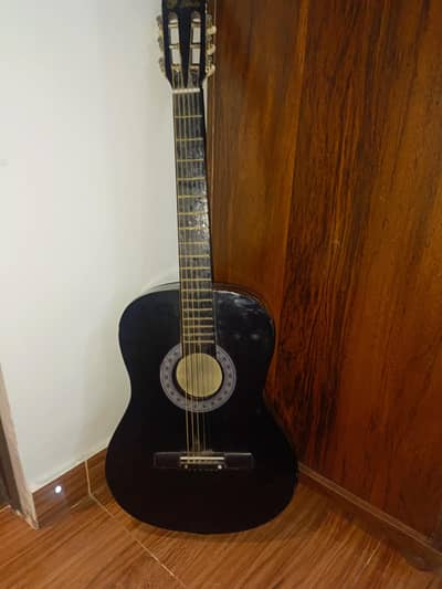 Black Acoustic Guitar – Good Condition