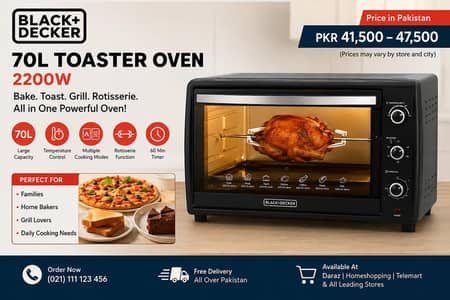 Microwave oven black decker. 70 LTR