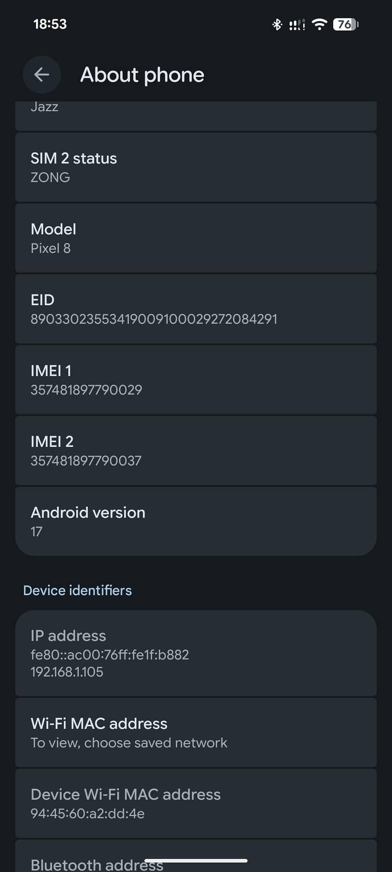 Google Pixel 8 7