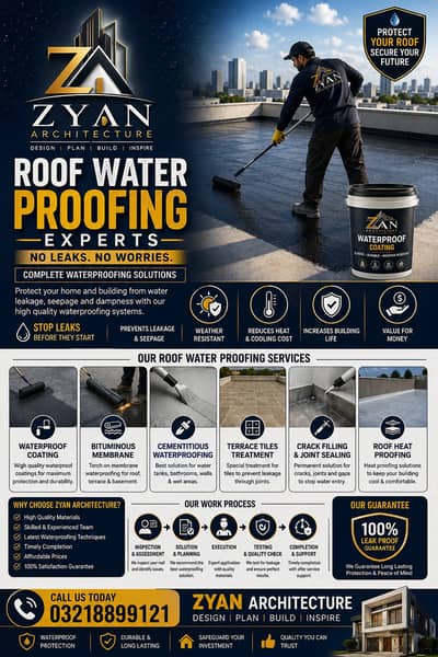 Roof Waterproofing & Heat Proofing Experts | Seepage & Leakage Solutio