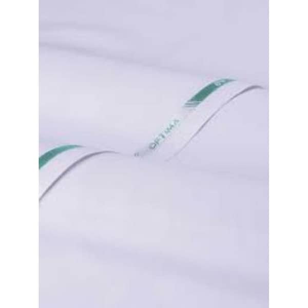 Men's Unstitched Boski Suit in White and Off-White with Shalwar Kameez (4 Meters)