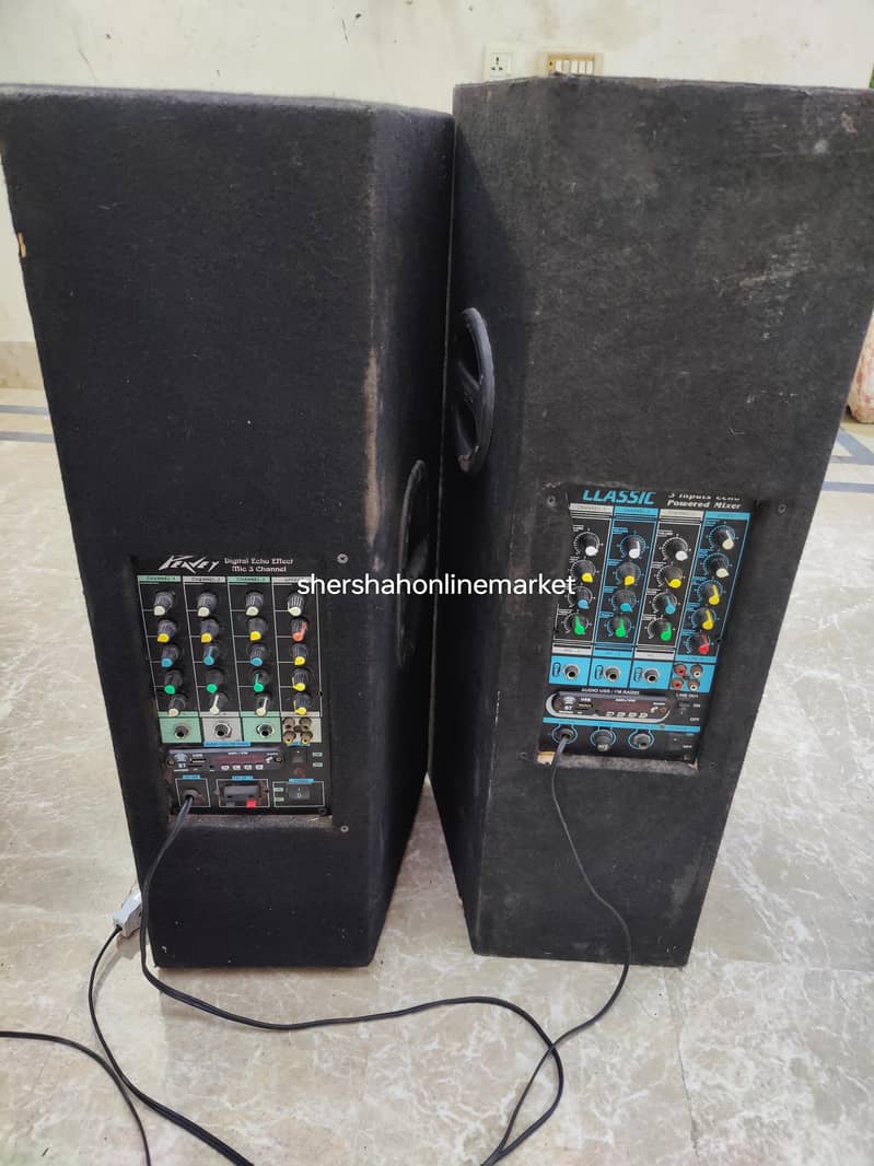 Bluetooth powered speaker 3 mic input echo delay 13