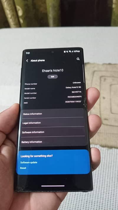 Samsung Mobile Note 10 5G 12/256 Non Pta