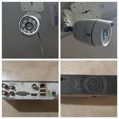 original "I Tach 4Channal AHD DVR+ 4 HD Camrah"