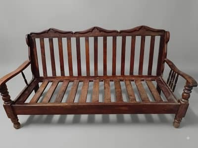 Wooden 3 Seater Sofa Frame 6 Feet – Without Foam