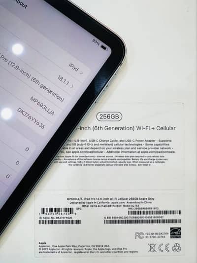 iPad pro M2 256gb