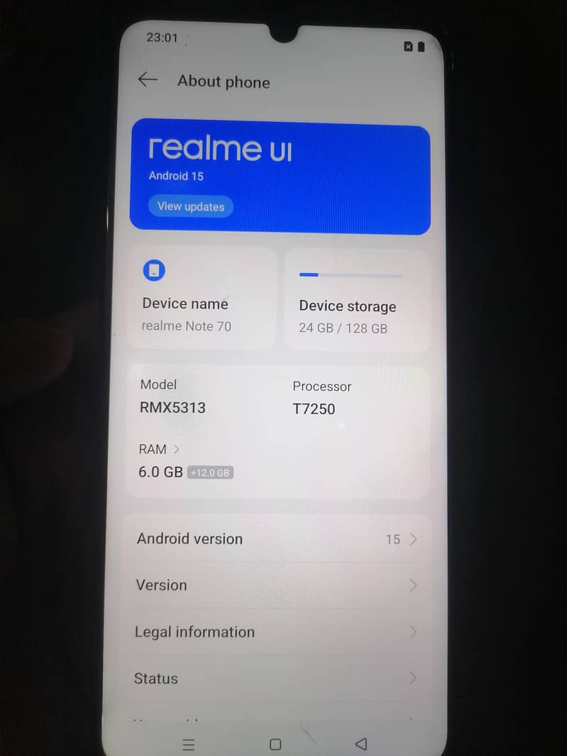 Realme note 70 (read add first) 10