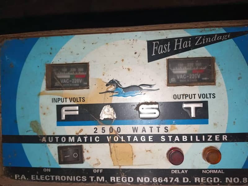 FAST AUTOMATIC VOLTAGE STABILIZER 1