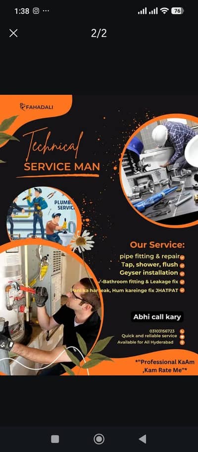 Electrician solar system installation and plumber