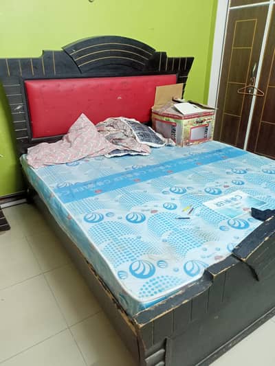 wooden bed two sider