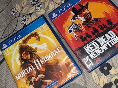 PS4 CDs RDR2 & Mortal Kombat 11