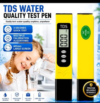Digital TDS Meter for Water dispenser Quality Testing – 3 in 1 TDS