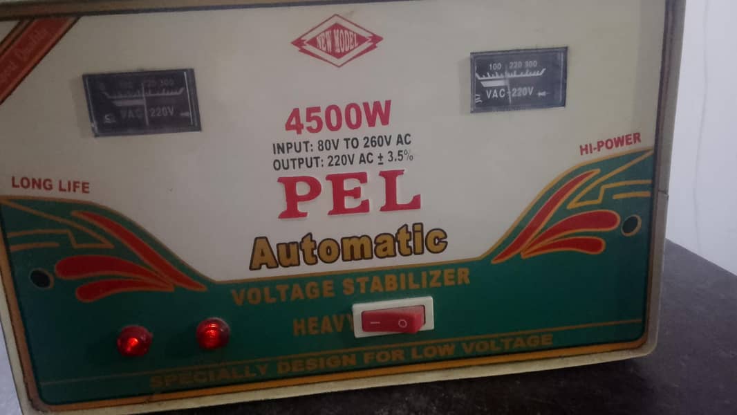 PEL Stabilizer 4500W Automatic 2